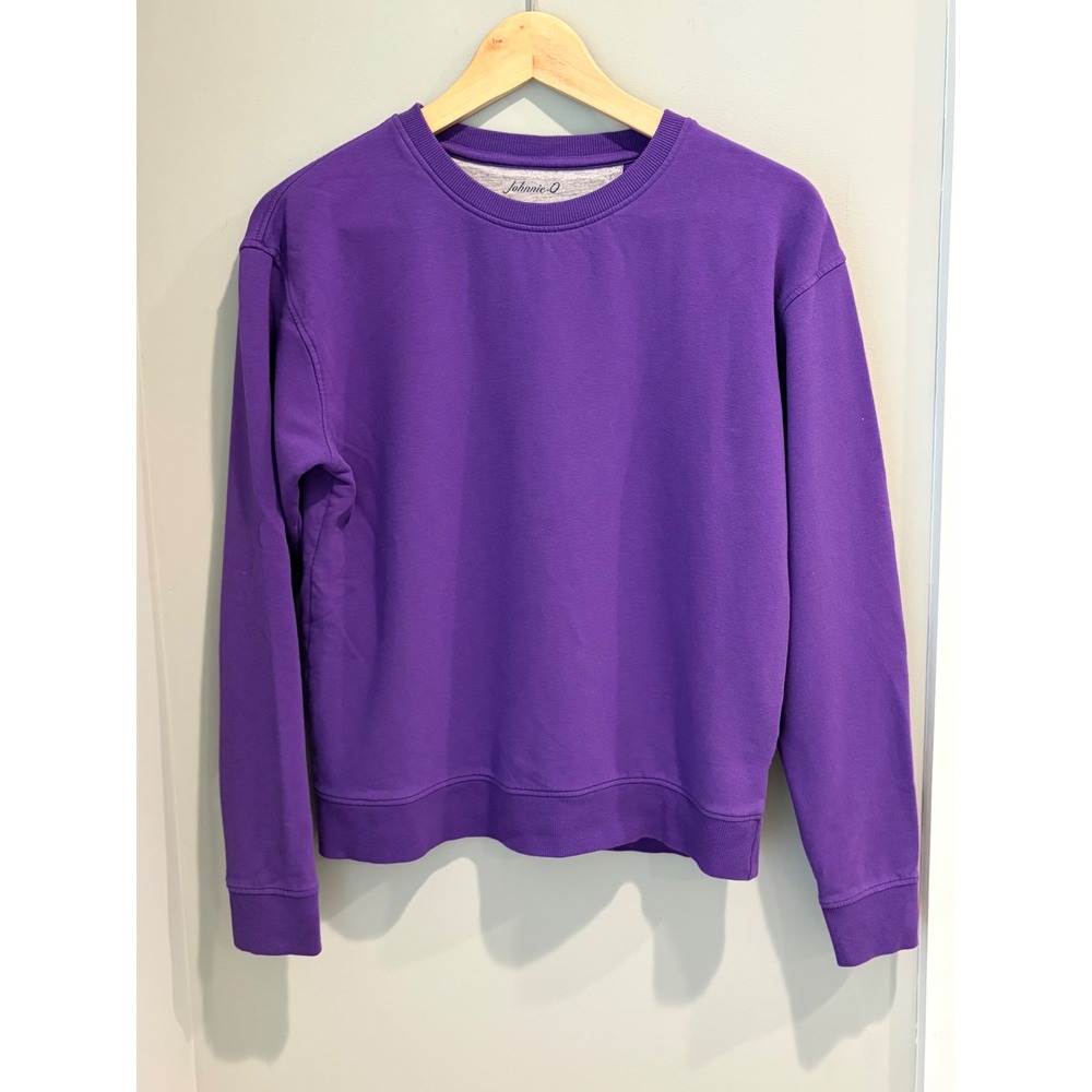 Johnnie-O Women Purple Cotton Modal Crewneck Sweatshirt Small